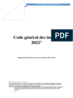 CODE GENERAL DES IMPOT-TD 2022