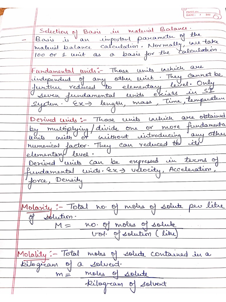 Molarity, Molality and Normality | PDF