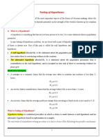 Testing of Hypotheses