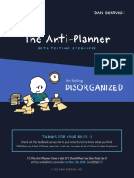 AntiPlanner Beta-Testing Disorganized