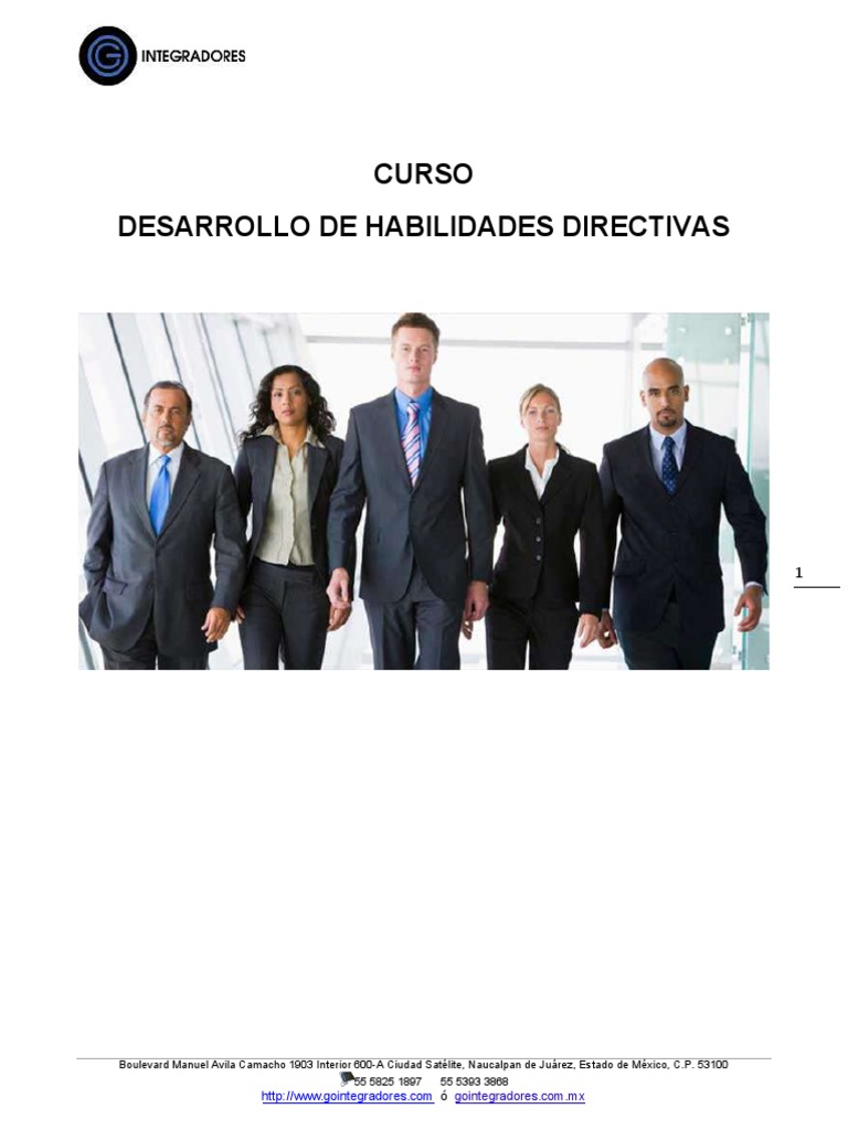 Desarrollo de Habilidades Directivas | PDF | Liderazgo | Estudios de género