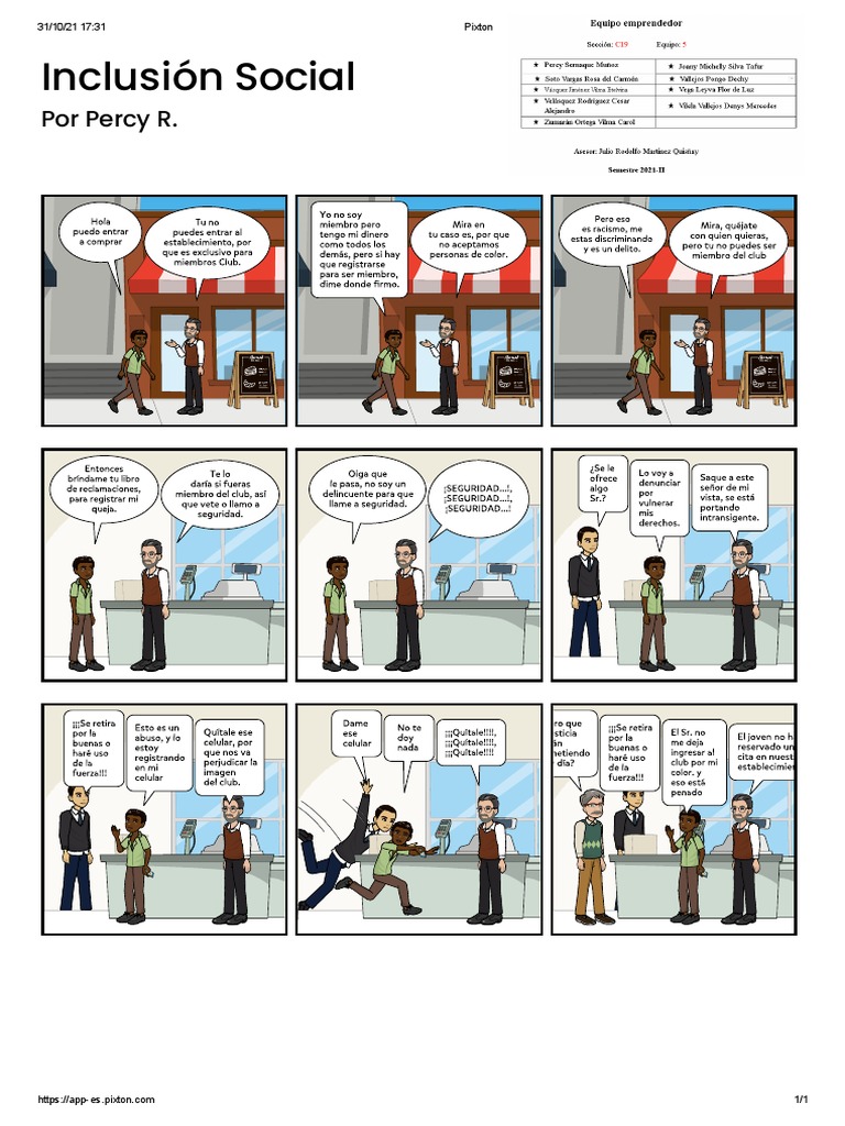 Como Hacer Una HISTORIETA - Inclusion Social | PDF