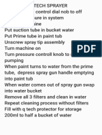 Paint Sprayer Instructions