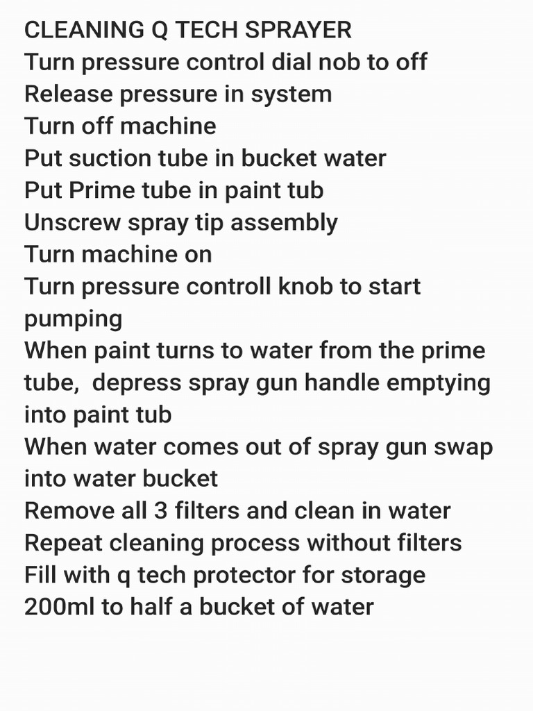 Paint Sprayer Instructions | PDF