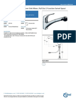 B5347AA DataSheet Cerasprint1holesingleleversinkmixerpullout2functionswivelspout 2475 1