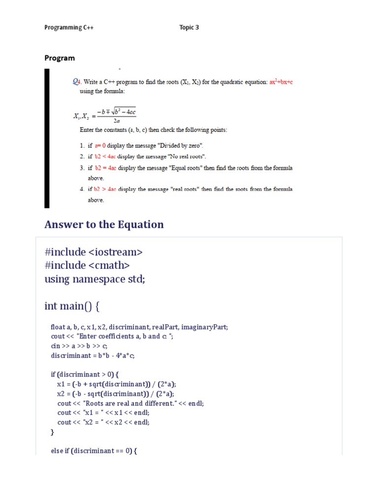 C++quadratic Program | PDF