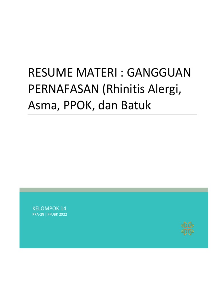 Terapi dan Pengobatan Rhinitis Alergi | PDF