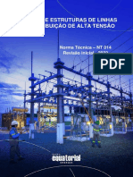 NT.014 - Padrão de Estruturas de Linhas de Distribuição de Alta Tensão - Minuta