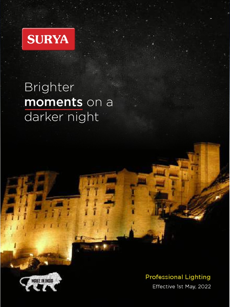 Surya Professional Lighting Catalogue 2024 | PDF | Lighting | Light