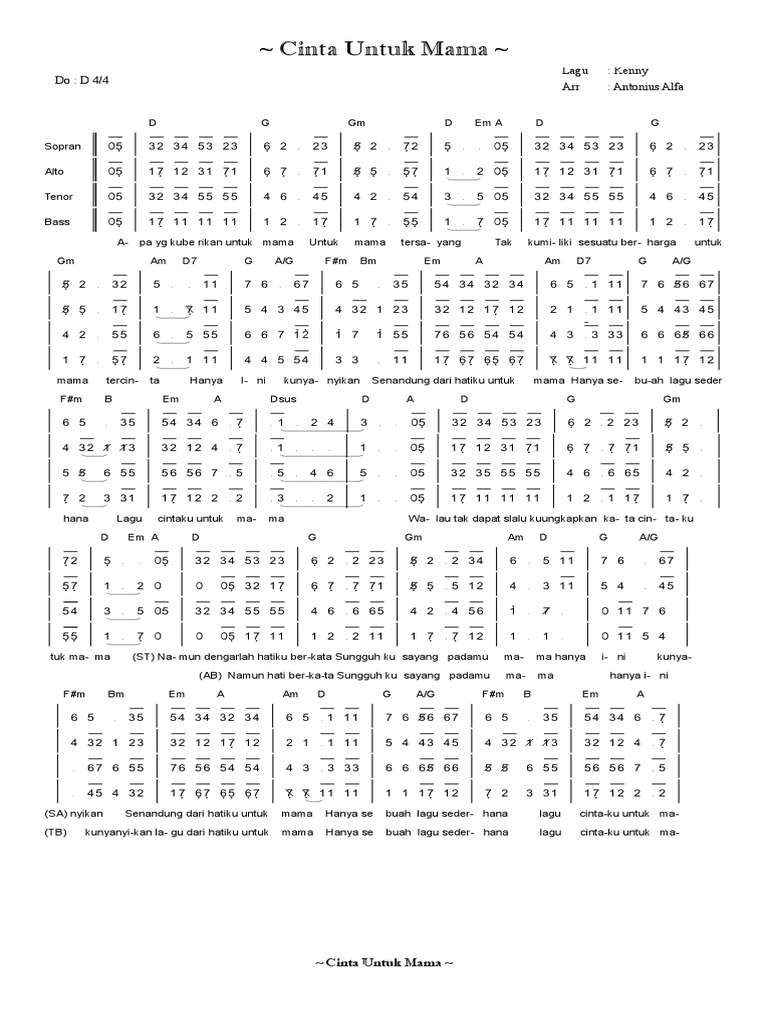 Cinta Untuk Mama | PDF