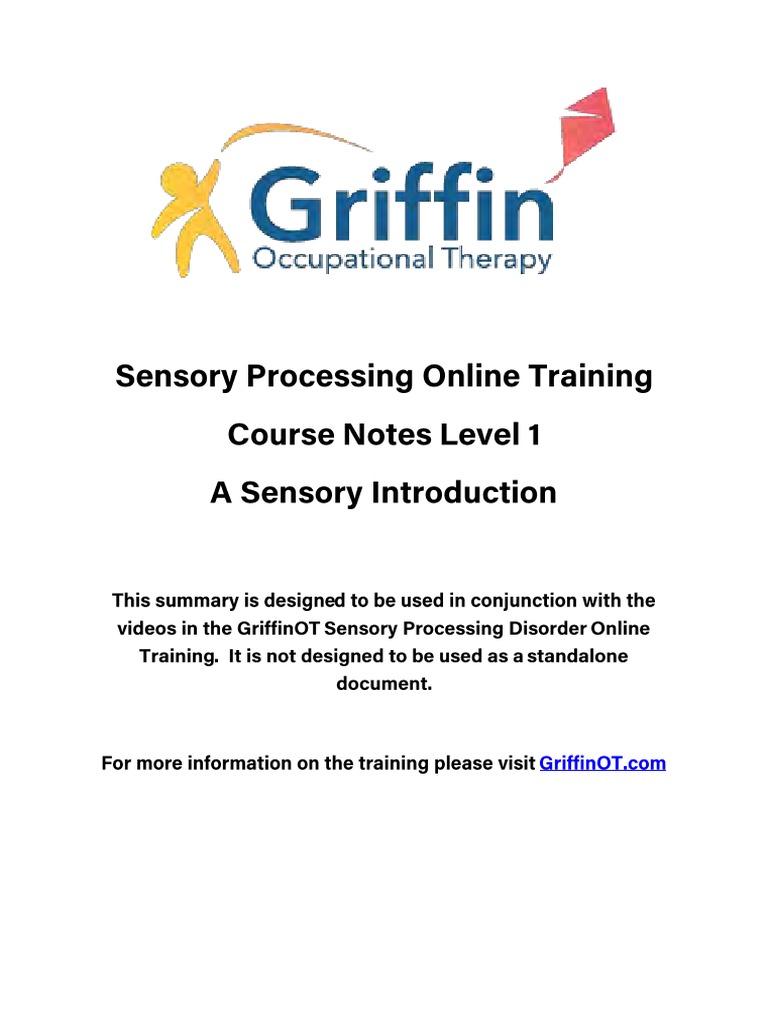 Sensory Processing Disorder Training Overview | PDF