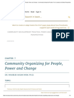 Community Organizing For People, Power and Change - Community Development Practice - From Canadian and Global Perspectives
