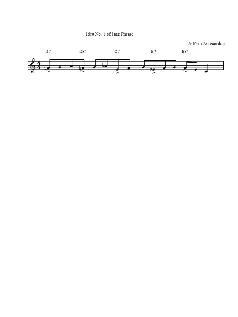 Idea No 1 of Jazz Phrase PDF