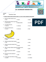 Soal IPA Kelas 1 SD Bab 2 Kebutuhan Tubuh Dan Kunci Jawaban