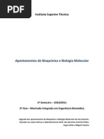 Apontamentos de Bioquímica e Biologia Molecular