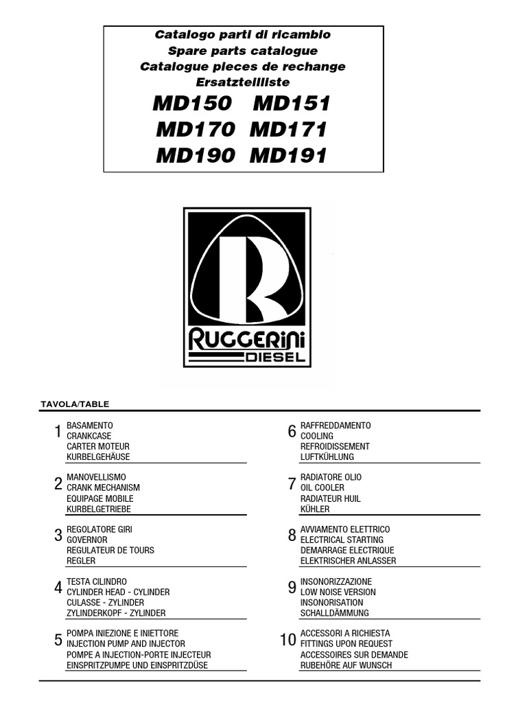 Ruggerini MD150-151-190-191 | PDF