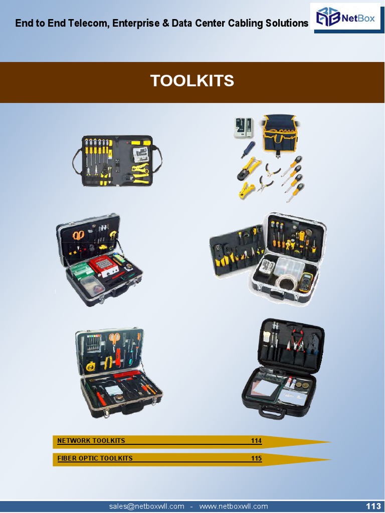 Data Center Tool Kits Overview | PDF