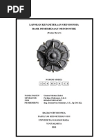 Download Laporan Hasil Pemeriksaan Ortodontik Ummu New by Ferdina Nidyasari SN66260016 doc pdf