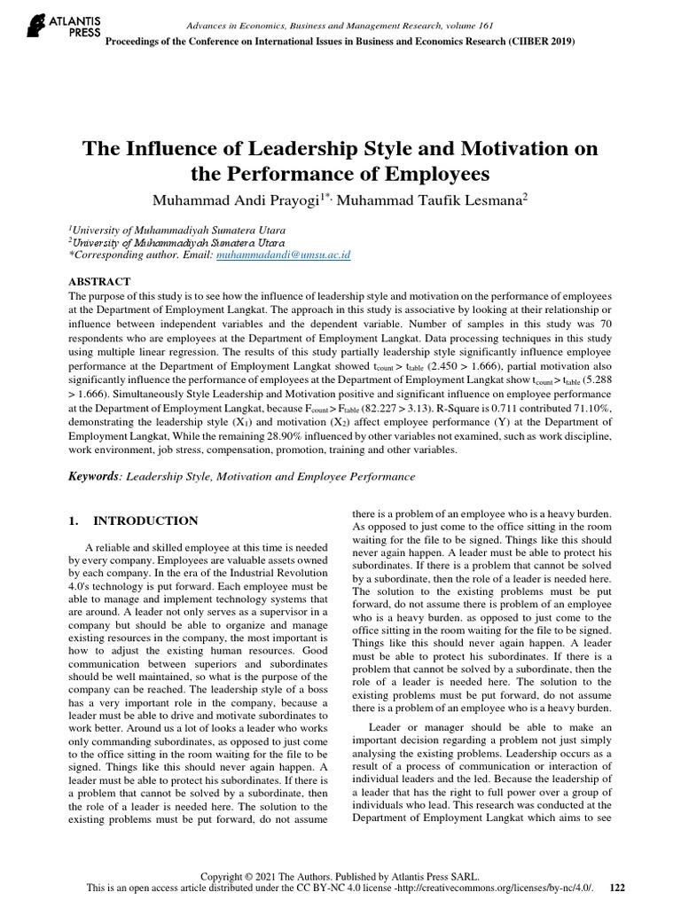 the-influence-of-leadership-style-and-motivation-o-pdf-leadership