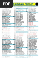 Price List