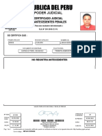 Certificado Antecedente Penales Jesús Arias