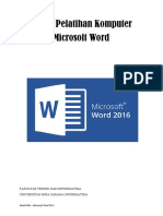 Modul Pengenalan Aplikasi Word 2016