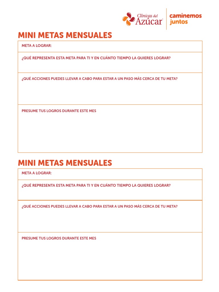 Establece y Presume tus Mini Metas | PDF