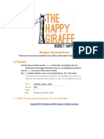 The Happy Giraffe Budget Spreadsheet 2023 7 2