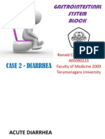 Gastrointestinal System Block: Case 2 - Diarrhea