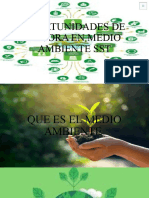 Oportunidades de Mejora en Medio Ambiente SST