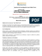 Concurso de Investigación JPT 2022 Bases Del Concurso 13 de Octubre 2022