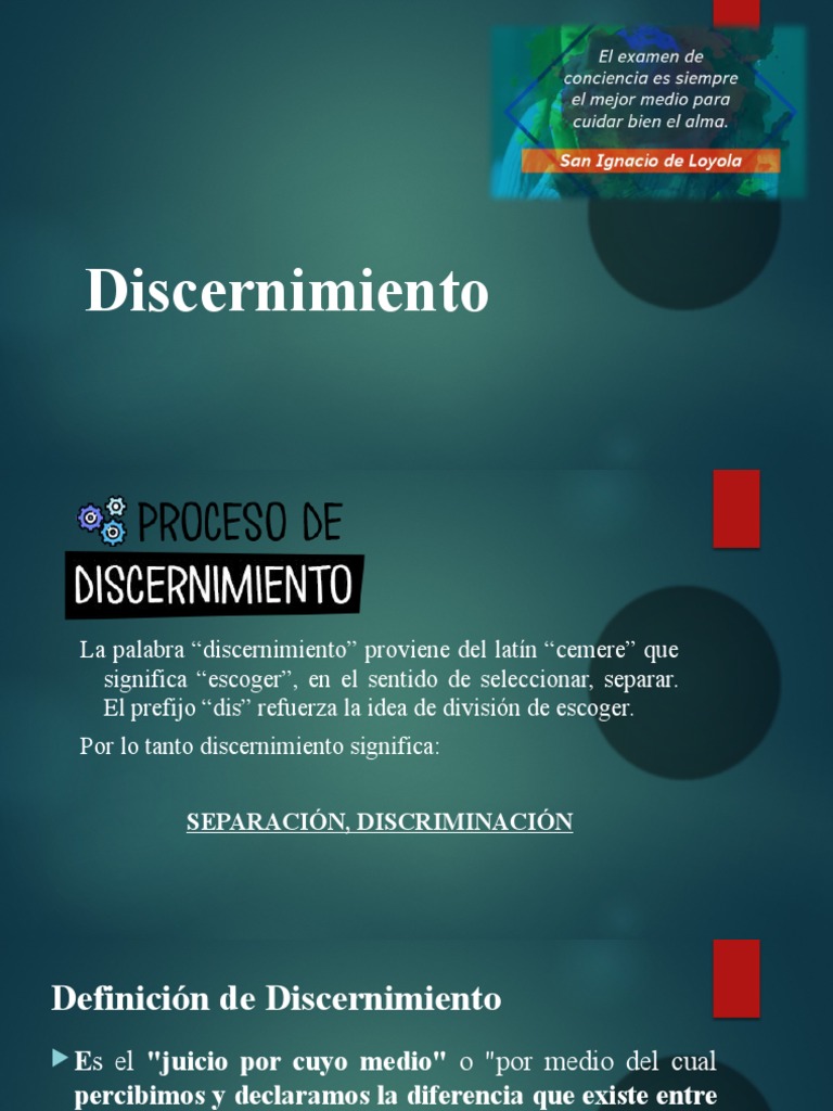 Discernimiento Presentación 2021 | PDF