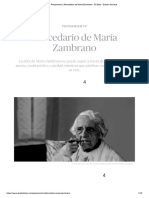 Pensamiento - Abecedario de María Zambrano - El Salto - Edición General