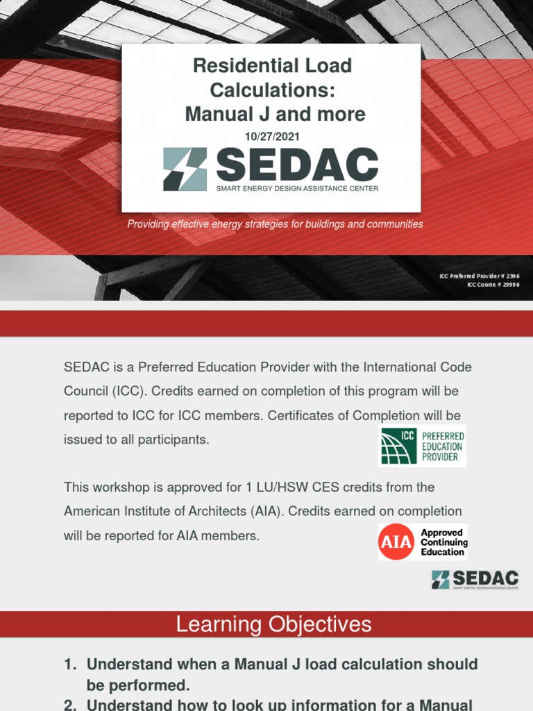 Manual J Load Calculation Guide | PDF | Home & Garden | Technology ...