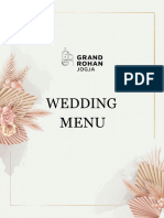 Wedding Menu A, Update 2023