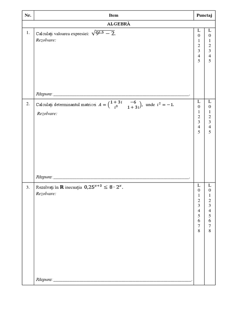 12 Mat Test R Ro sb23 | PDF