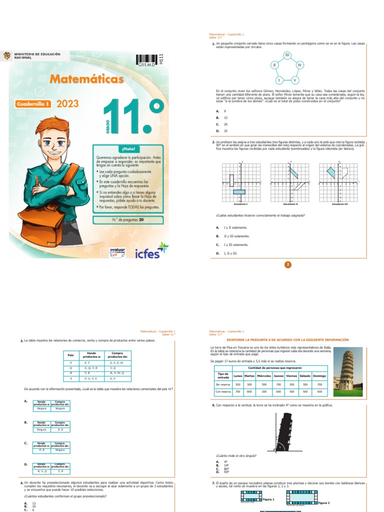 Cuadernillo Matematicas 11 1 | PDF | Celsius