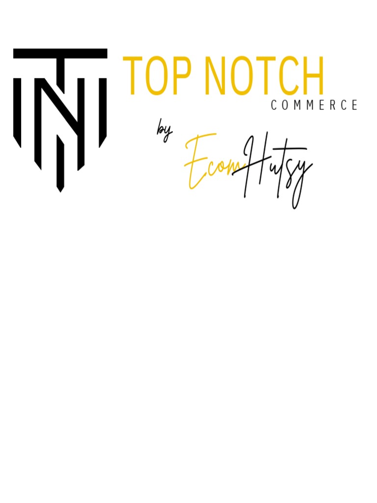 Top Notch E-commerce Strategies | PDF