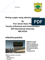 Writing a paper using reflective approach for UNIDHA