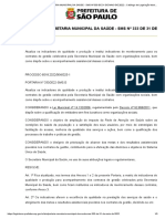 PORTARIA SECRETARIA MUNICIPAL DA SAÚDE - SMS #333 DE 31 DE MAIO DE 2022 Catálogo de Legislação Municipal