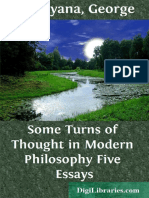 Some Turns of Thought in Modern Philosophy Five Essays