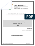 IsiZulu HL P2 May-June 2022