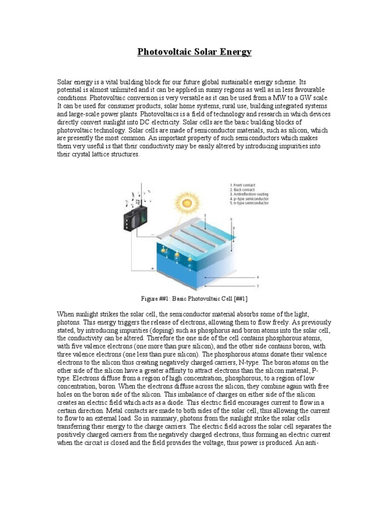 Understanding Photovoltaic Solar Energy | PDF | Solar Cell | Thin Film ...