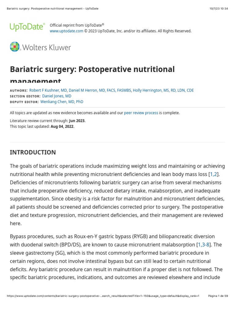BARIATRIC SURGERY NUTRITION GUIDELINES visual data 3