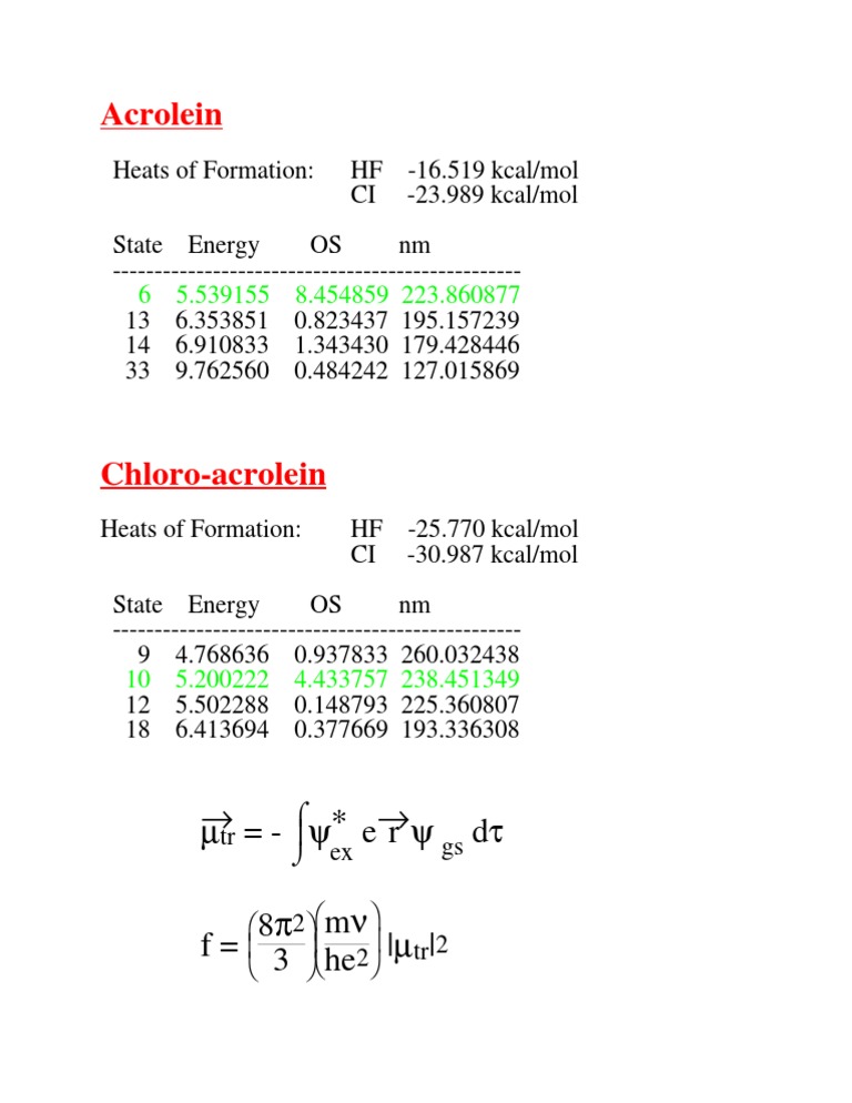 Acrolein | PDF