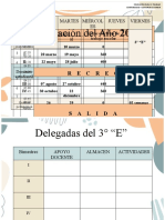 calendarios y horarios