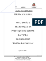 Instrução 016-2011 - Escola da Família