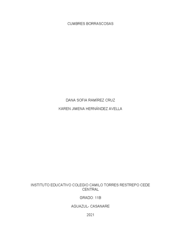 Cumbres Borrascosas PDF cumbres borrascosas