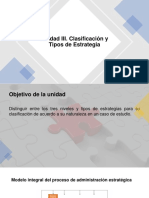 Unidad III. Clasificación y Tipos de Estrategia