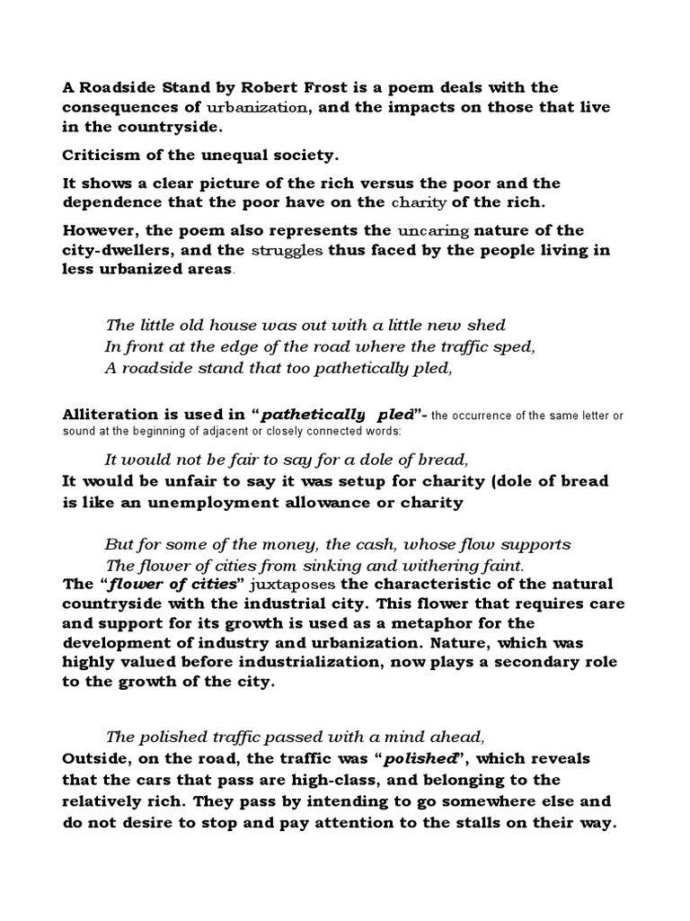 a-roadside-stand-by-robert-frost-is-a-poem-deals-with-the-consequences